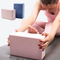 Yoga Bolster Cushion & Gym Block Set (Pink)